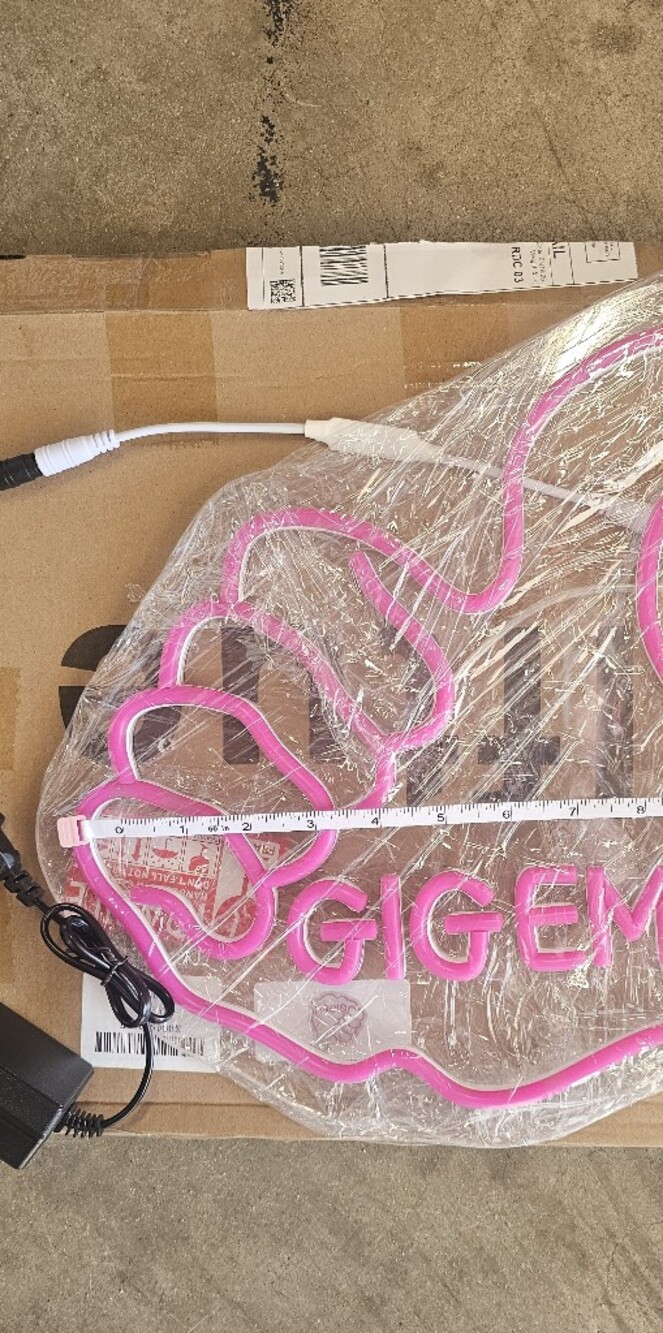 Pink Gigem Neon Wall Sign - Home Wall Decor